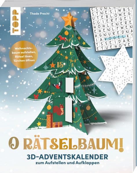 O Rätselbaum! - 3D-Adventskalender zum Aufstellen und Aufklappen