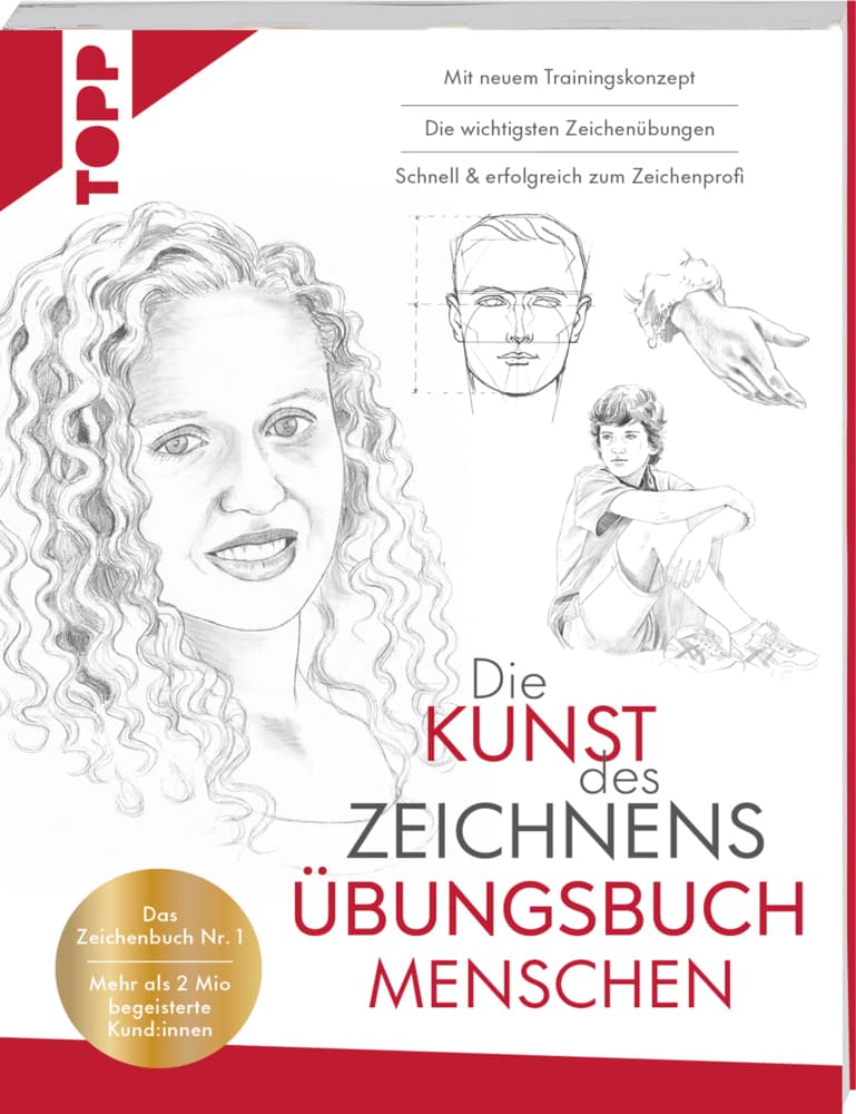 Die Kunst des Zeichnens Übungsbuch - Menschen. Mit neuem Trainingskonzept: Das Zeichenbuch Nr. 1. Mehr als 2 Mio begeisterte Kund:innen