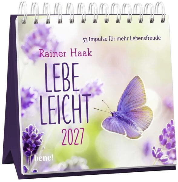 Wochenkalender 2027: Lebe leicht