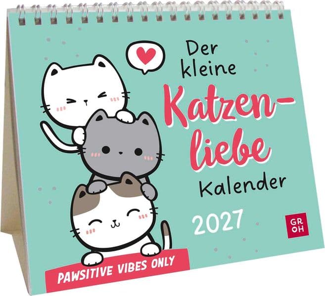Mini-Kalender 2027: Der kleine Katzenliebe Kalender