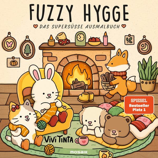 Ausmalbuch Fuzzy Hygge