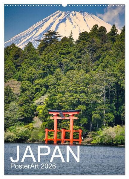 Japan PosterArt 2024 (Wandkalender 2026 DIN A2 hoch), CALVENDO Monatskalender