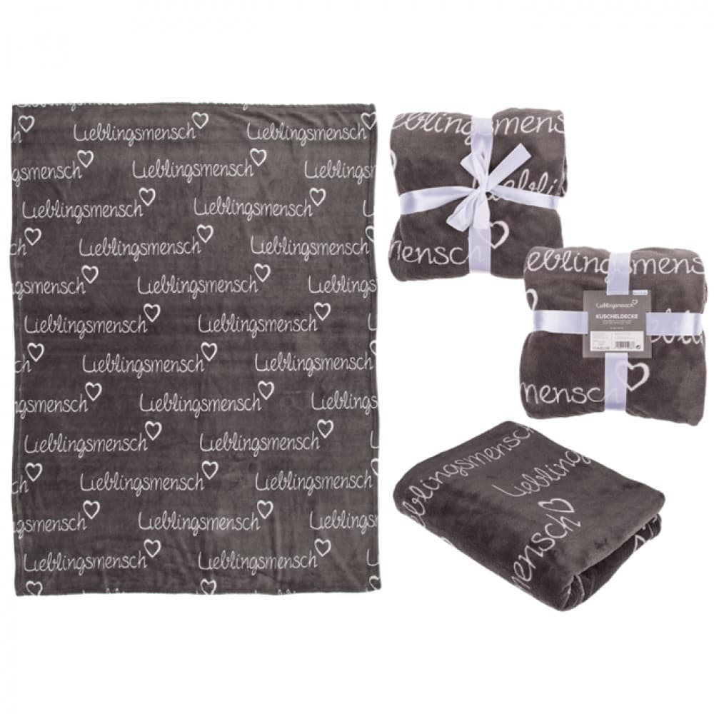 Graue Kuscheldecke, Lieblingsmensch,