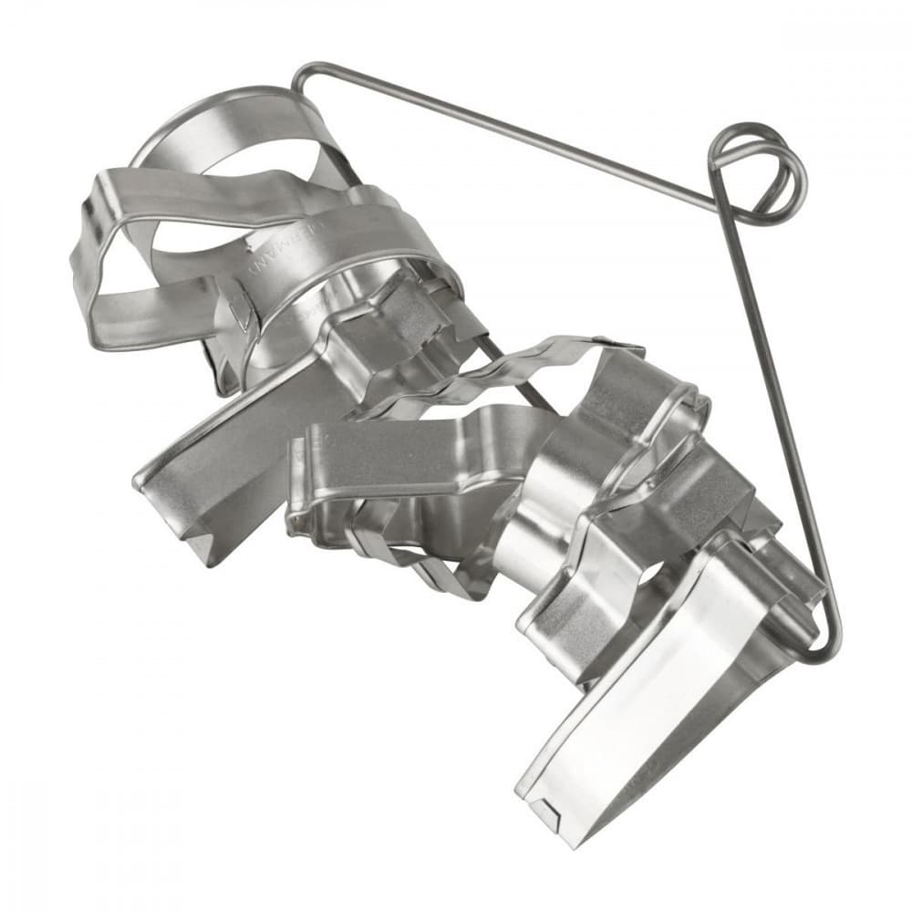 Set mit 10 weihnachtlichen Keksausstechern auf Haen