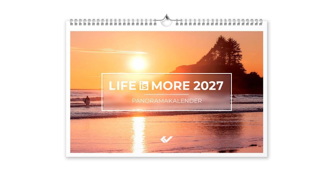 LIFE-IS-MORE 2027. Panoramakalender M-Format