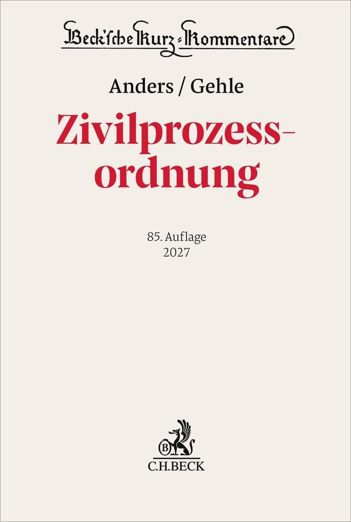 Zivilprozessordnung. ZPO