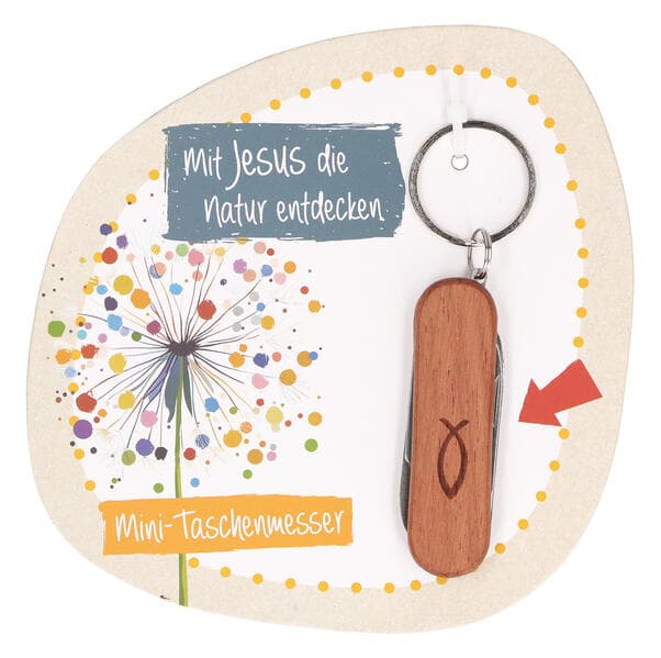 Kleines Multifunktions-Taschenmesser für Kinder: mit Jesus die Natur entdecken