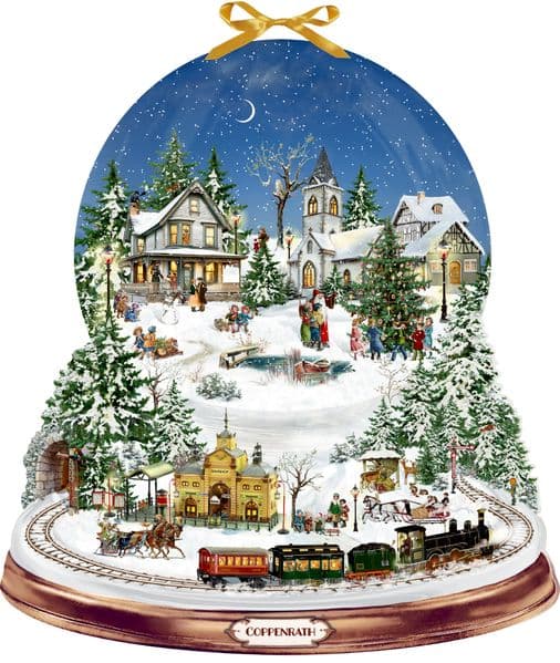 Wand-Adventskalender - Schneekugel Winterzauber