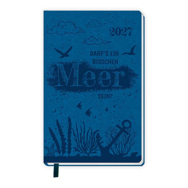 TRÖTSCH - Taschenkalender A6 Soft Touch Maritim 2027