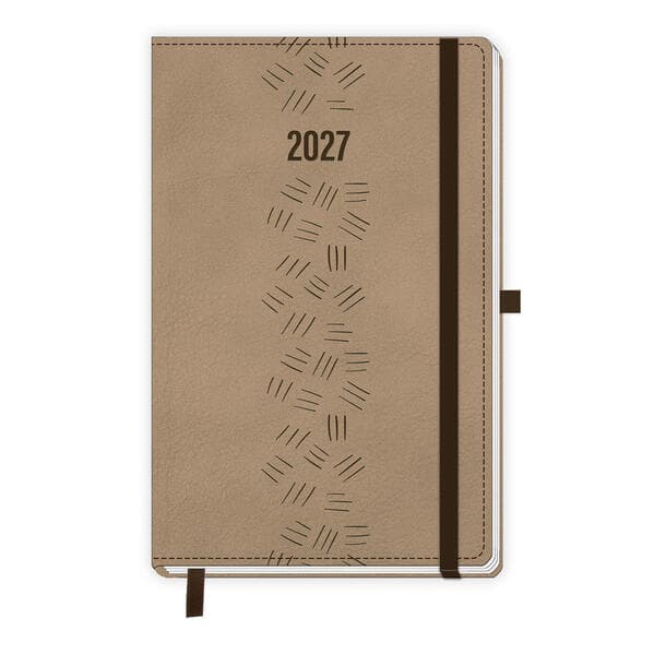 TRÖTSCH - Taschenkalender A6 Soft Touch Premium Sand 2027