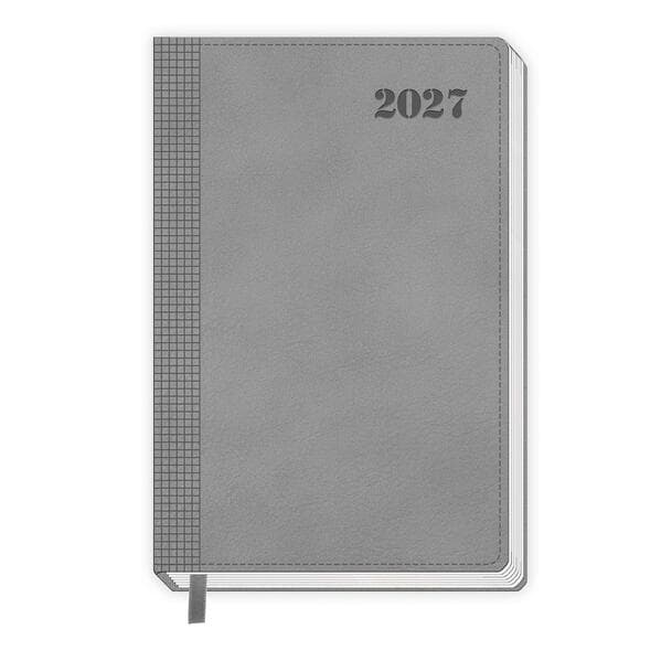 TRÖTSCH - Buchkalender A5 Grau 2027