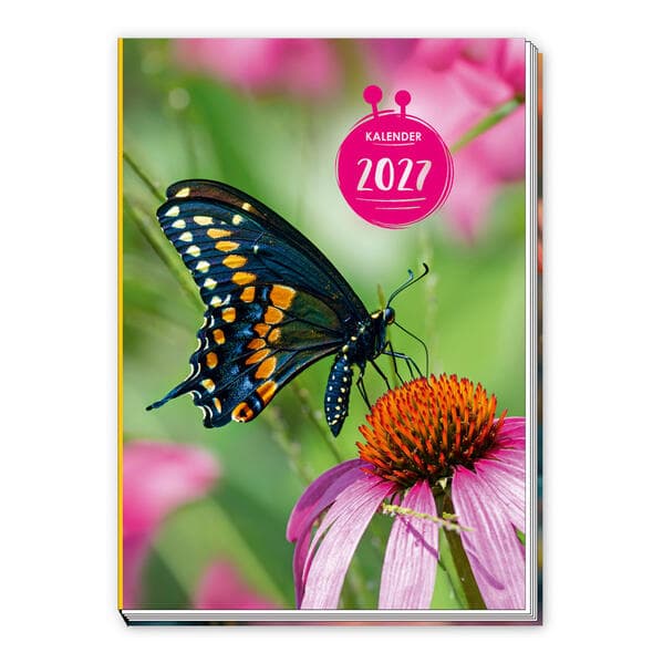 TRÖTSCH - Taschenkalender A7 Schmetterling 2027