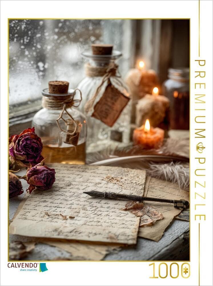 CALVENDO Puzzle Frost vor dem Fenster, Wärme im Herzen und ein neues Jahr beginnt leise | 1000 Teile Lege-Größe 64x48cm Foto-Puzzle für glückliche Stunden