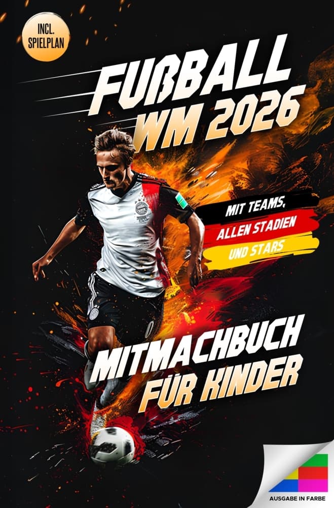 Fußball WM 2026 - Das große Mitmachbuch für Kinder