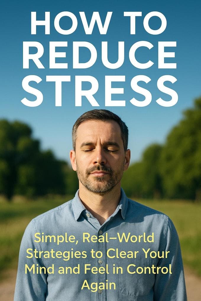 How to Reduce Stress: Simple, Real-World Strategies to Clear Your Mind and Feel in Control Again