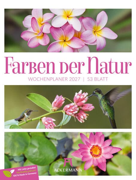 Farben der Natur Wochenplaner Kalender 2027