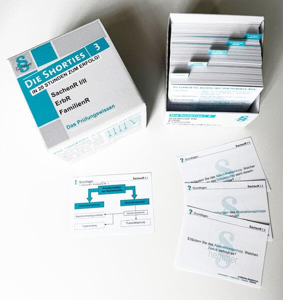 Die Shorties Box III - Erbrecht, Familienrecht, Sachenrecht