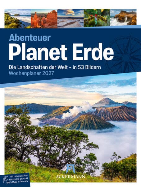 Planet Erde Wochenplaner Kalender 2027 | Landschaften der Welt