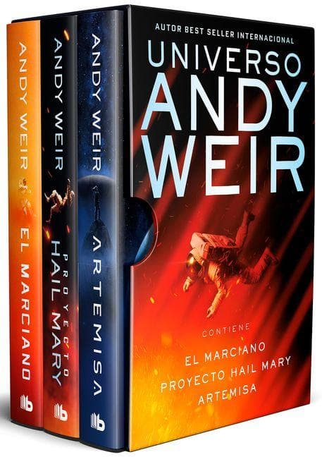 Estuche Andy Weir (Contiene: El Marciano / Proyecto Hail Mary / Artemisa) / Andy Weir Box Set (Contains: The Martian / Project Hail Mary / Artemis)