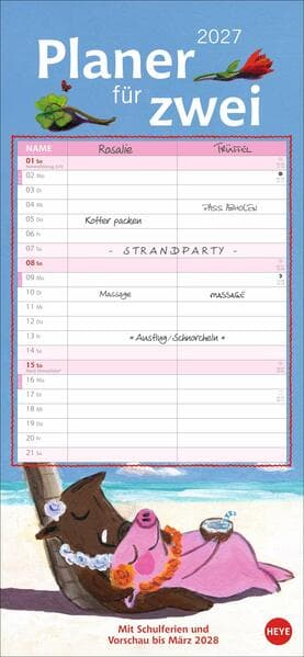 Rosalie & Trüffel Planer für zwei 2027