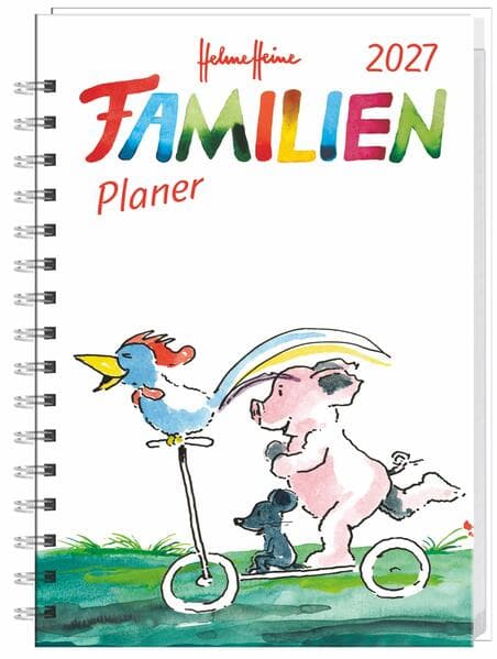 Helme Heine: Familienplaner-Buch A6 2027