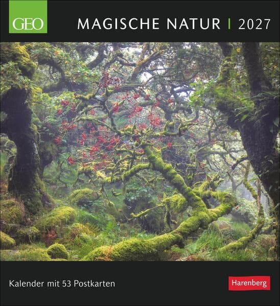 GEO Magische Natur Postkartenkalender 2027 - Wochenkalender mit 53 Postkarten