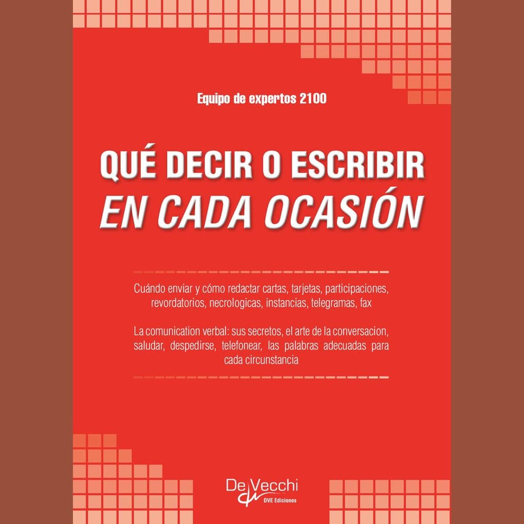 Qué decir o escribir en cada ocasión