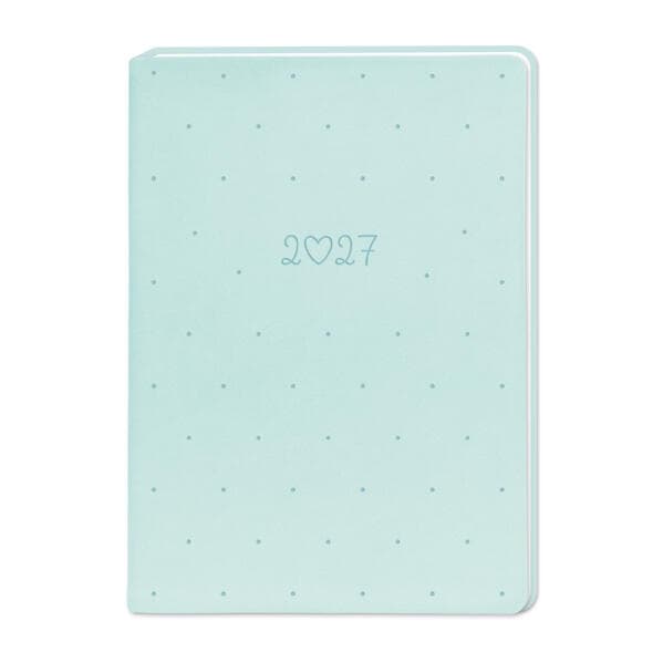 Terminplaner Lederlook 2027 Mint