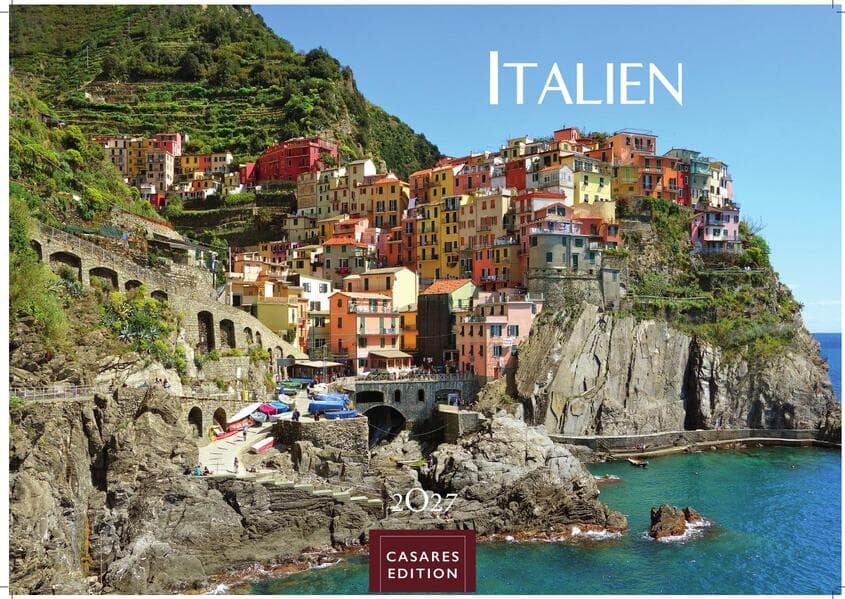 Italien Kalender 2027 - Wandkalender | Fotokalender Italien 24x35 cm mit 12 traumhaften Motiven der Reisedestination Italien