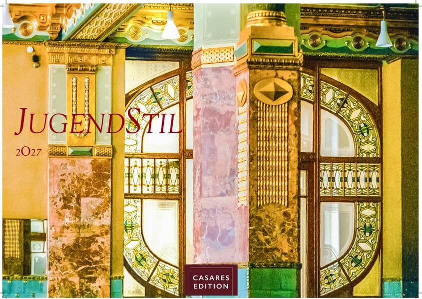 Jugendstil Kalender 2027 - Wandkalender | Fotokalender Kunst 24x35cm - Stilvolle künstlerische Motive im Jugendstil für das ganze Jahr.