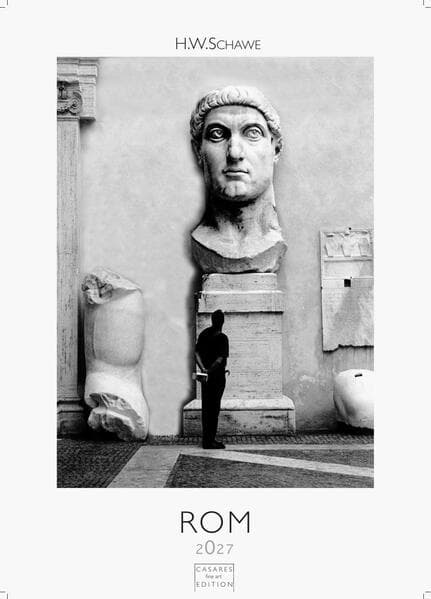 Rom schwarz-weiss Kalender 2027 - Wandkalender | Fotokalender Italien 29x21cm - . mit Historischen Motiven - Perfekt für Kunst, Architektur & Rom-Liebhaber