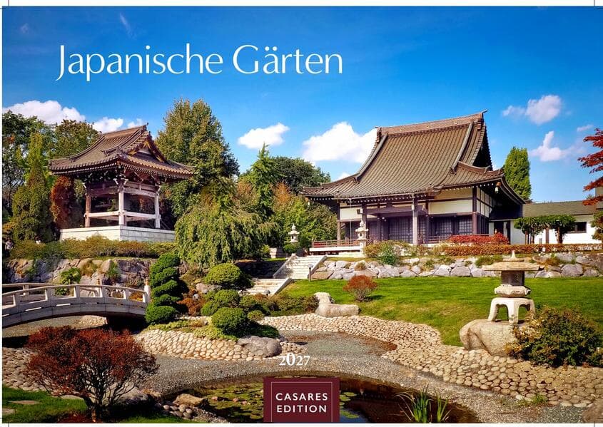 Japanische Gärten Kalender 2027 - Wandkalender | Fotokalender Asien 24x35cm - Fotografien authentischer japanischer Gärten, perfekt für Natur- und Gartenliebhaber