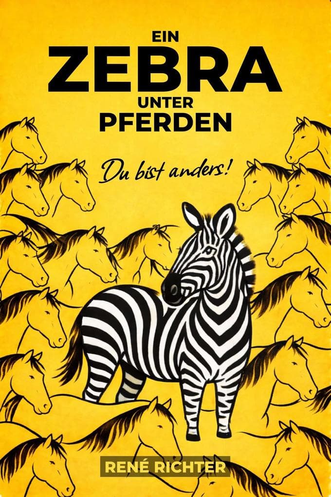 Ein Zebra unter Pferden