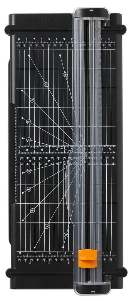 Fiskars Papierschneidemaschine SureCut Papierschneidemaschine A4, Recycling Mischung