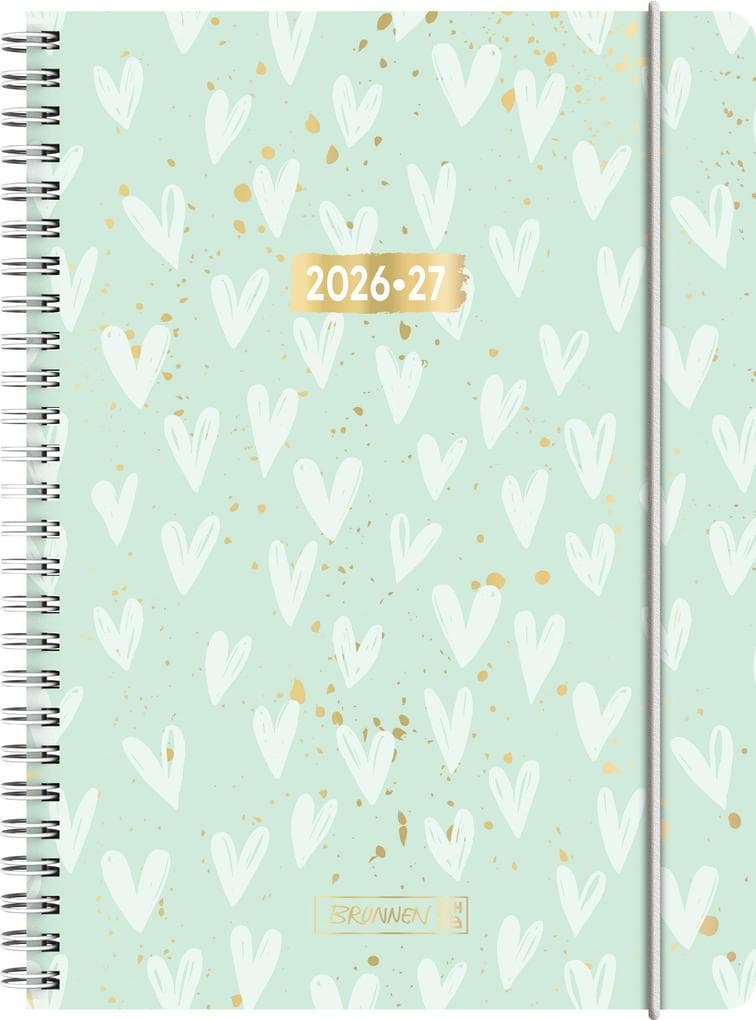 Schülerkalender 2026/2027 "Hearts" | A5, Kunststoff