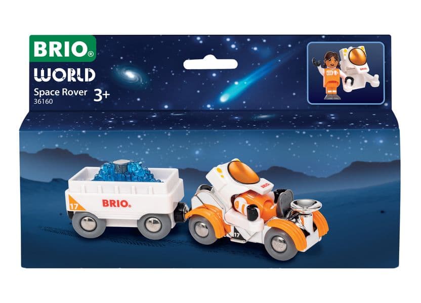 BRIO World 36160 Weltraum Rover - Eisenbahn-Set für Kinder ab 3 Jahren - zauberhaftes Geschenk