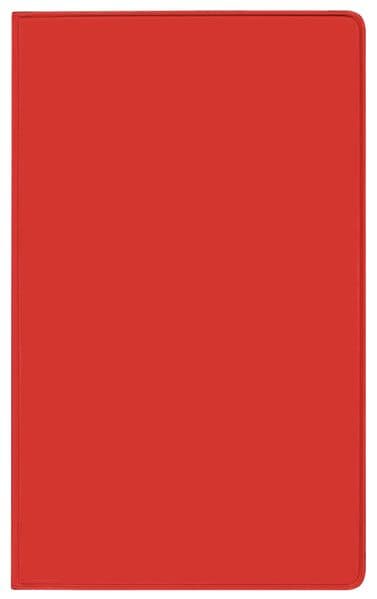 Taschenkalender Pluto geheftet PVC rot 2027