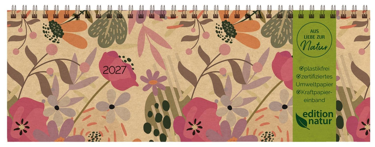 Tischkalender Edition Natur Blumenwiese 2027 quer