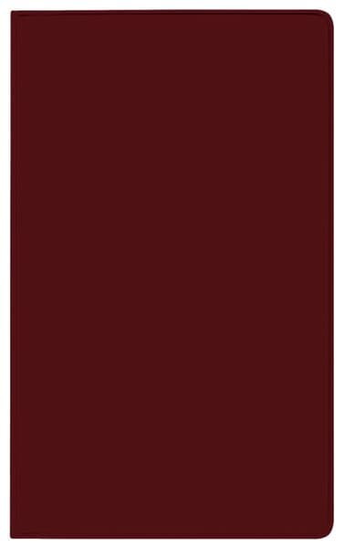Taschenkalender Pluto geheftet PVC burgund 2027