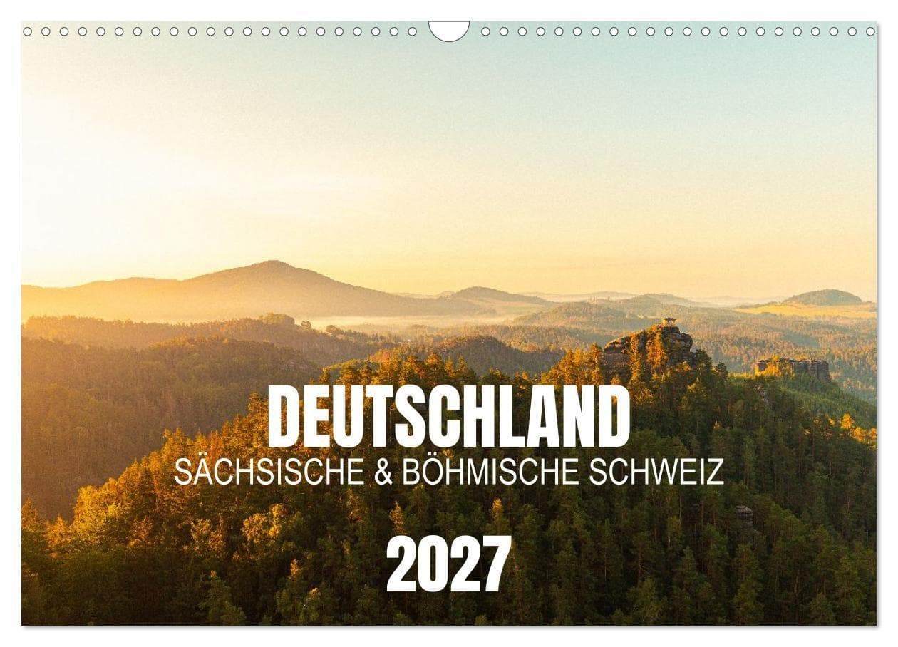 Deutschland - Sächsische und Böhmische Schweiz (Wandkalender 2027 DIN A3 quer), CALVENDO Monatskalender