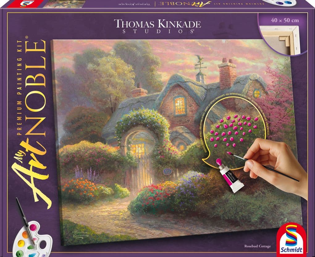 My ArtNoble, T.Kinkade Rosebud Cottage