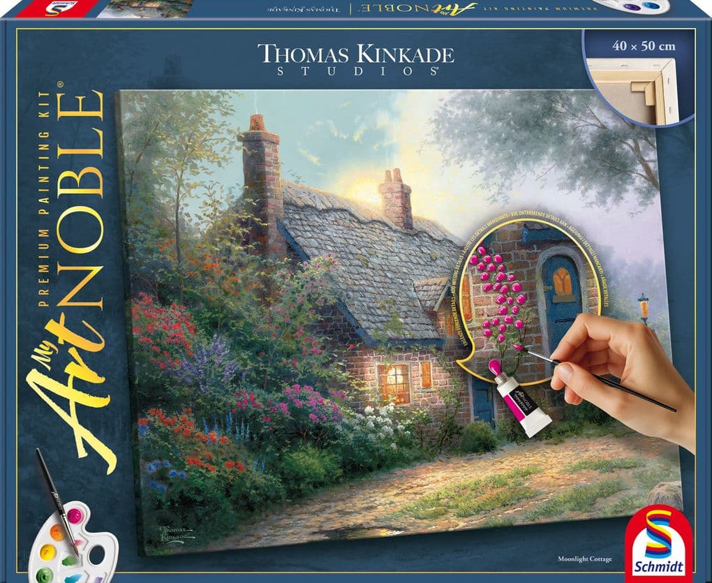 My ArtNoble, T.Kinkade Moonlight Cottage
