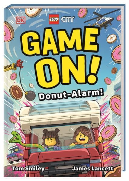 LEGO® City Game On! - Donut-Alarm!: LEGO Lese-Abenteuer für Kinder ab 6 Jahren. Mit dynamischen Comic-Illustrationen und integriertem Suchspiel