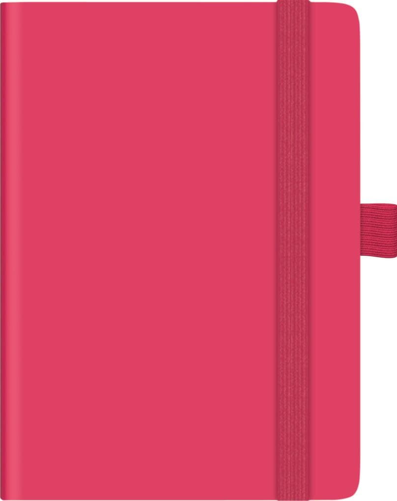 BRUNNEN 1073266267 Taschenkalender Kompagnon Mod. 732 66 2027 A6, Kunststoff, pink