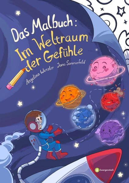 Im Weltraum der Gefühle - Das Malbuch