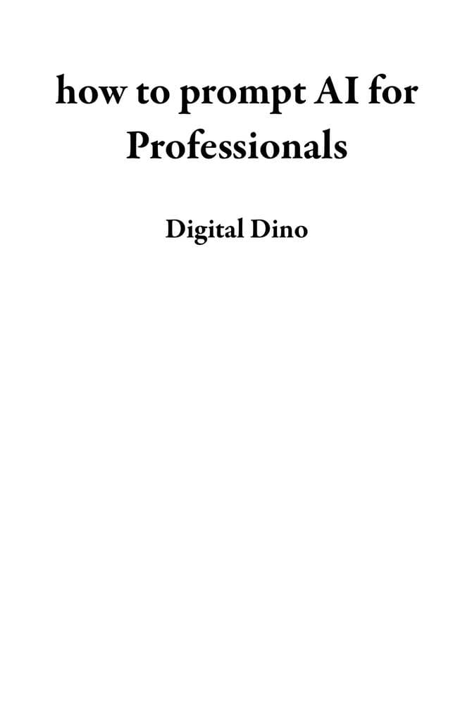 how to prompt AI for Professionals