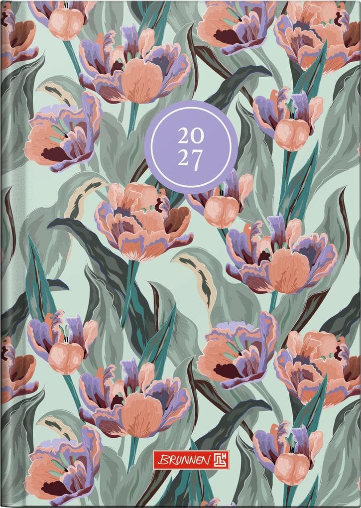 BRUNNEN 1079615017 Buchkalender Mod. 796 2027 "Botanical" A5, Papier
