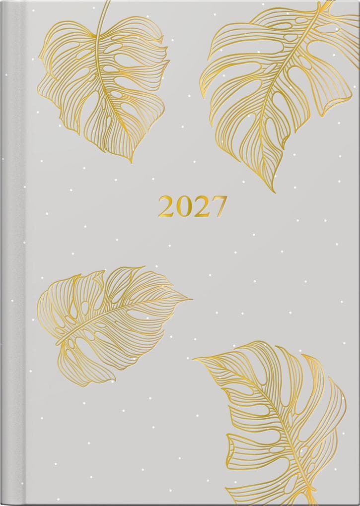 rido/idé 7018307017 Taschenkalender Mod. Technik III 2027 "Monstera" A6, Papier