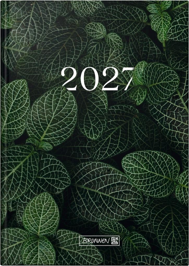 BRUNNEN 1079515057 Buchkalender Mod. 795 2027 "Leaves" A5, Papier
