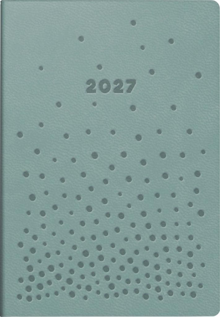 rido/idé 7011055047 Taschenkalender Mod. partner/Industrie I 2027 "Dots" A7, Kunstleder
